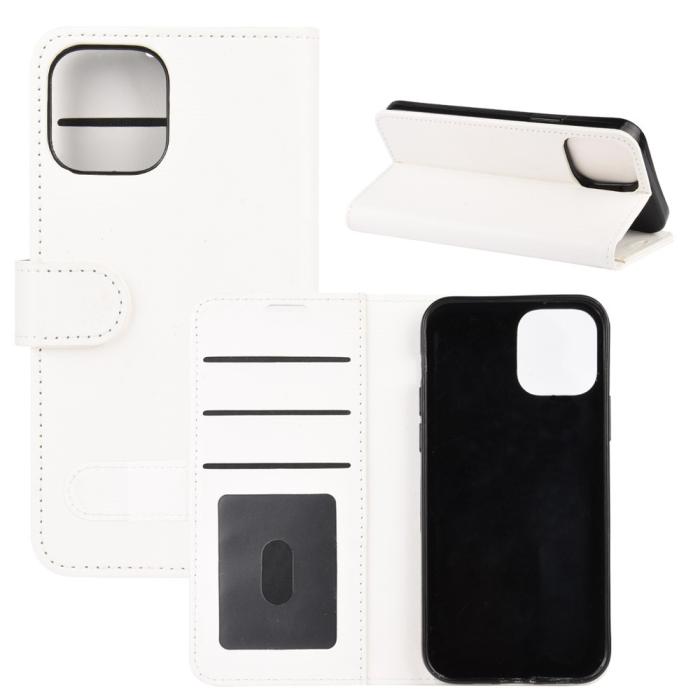 Bild 1, iPhone 12 Mini - Crazy Horse Fodral - Vit