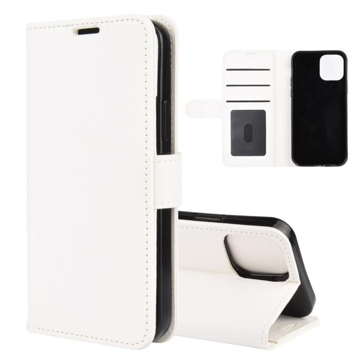 Bild 2, iPhone 12 Mini - Crazy Horse Fodral - Vit