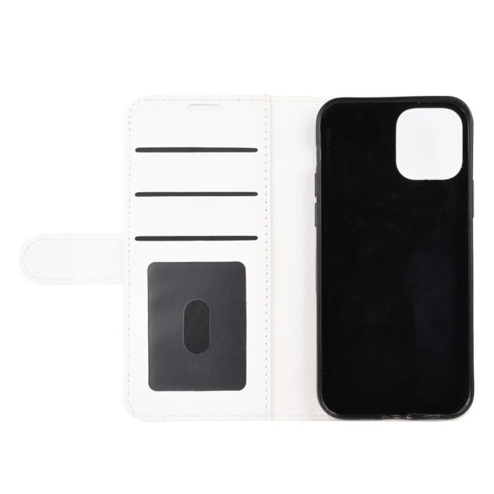 Bild 5, iPhone 12 Mini - Crazy Horse Fodral - Vit