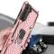 Samsung Galaxy S21 - Shockproof Tyre Ring Skal - Roséguld