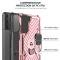 Samsung Galaxy S21 - Shockproof Tyre Ring Skal - Roséguld
