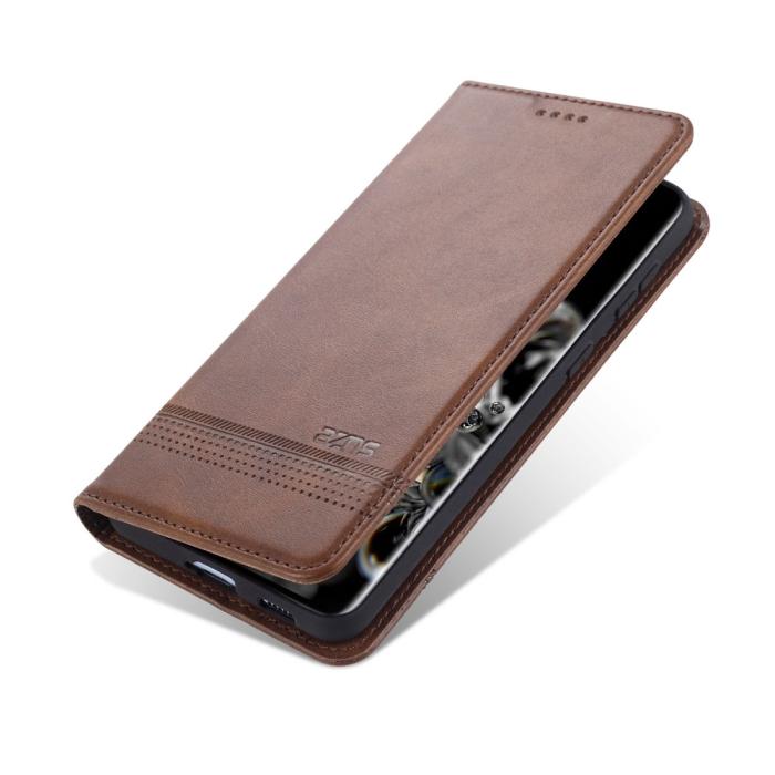 Bild 4, Samsung Galaxy S21 - AZNS Flip Fodral - Brun