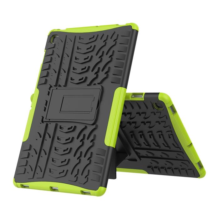 Bild 2, Samsung Galaxy Tab S5e - Rugged Kickstand Armor Skal - Grön