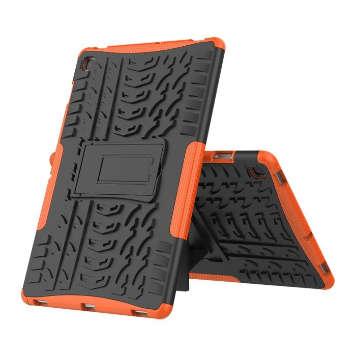 Bild 2, Samsung Galaxy Tab S5e - Rugged Kickstand Armor Skal - Orange