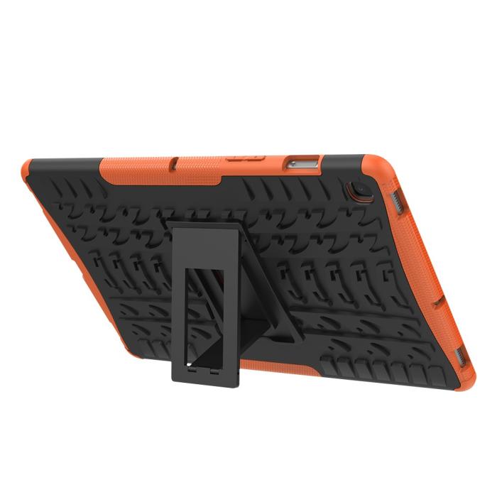 Bild 4, Samsung Galaxy Tab S5e - Rugged Kickstand Armor Skal - Orange