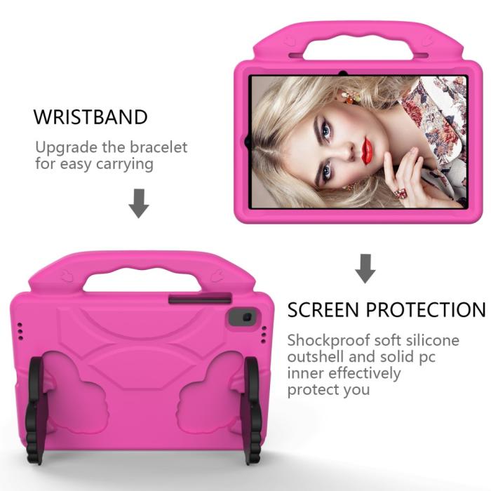 Bild 4, Samsung Galaxy Tab S5e - EVA Shockproof Kickstand Skal - Rosa