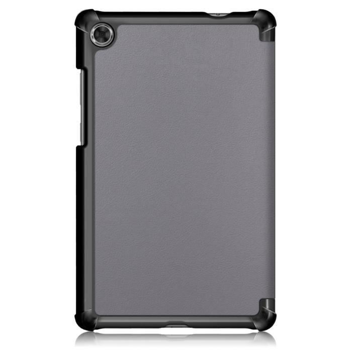 Bild 3, Lenovo Tab M8 2nd Gen (HD) Litchi Tri-Fold Fodral Grå