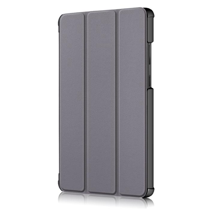 Bild 4, Lenovo Tab M8 2nd Gen (HD) Litchi Tri-Fold Fodral Grå