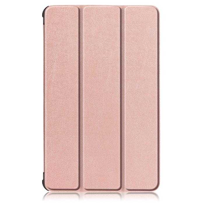 Bild 2, Lenovo Tab M8 2nd Gen (HD) Litchi Tri-Fold Fodral Roséguld