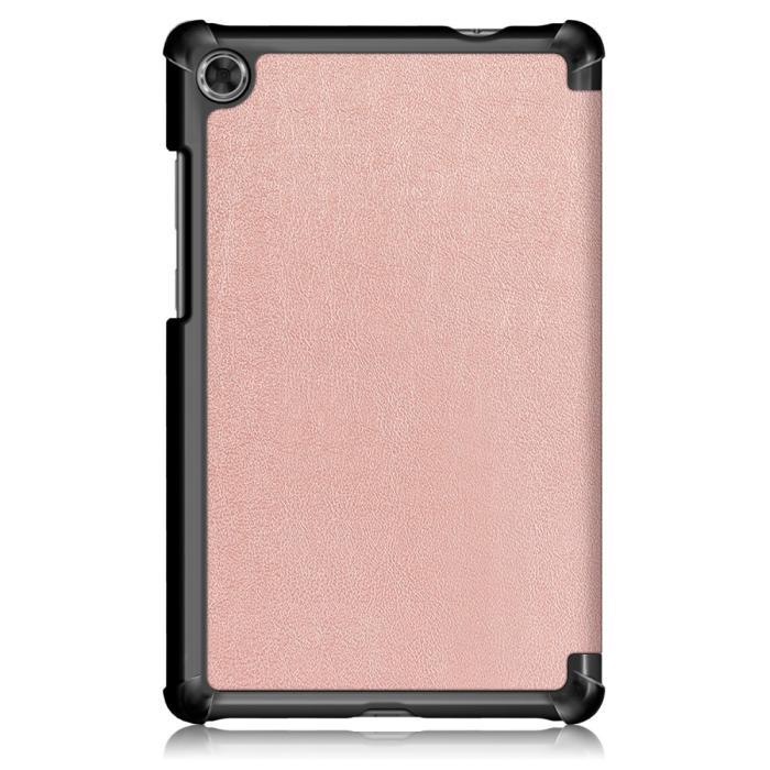 Bild 3, Lenovo Tab M8 2nd Gen (HD) Litchi Tri-Fold Fodral Roséguld
