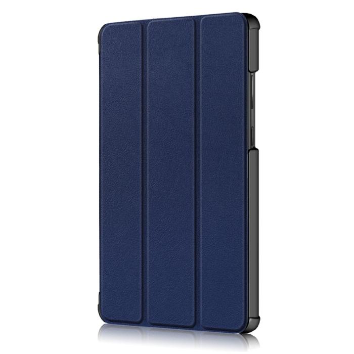 Bild 4, Lenovo Tab M8 2nd Gen (HD) Litchi Tri-Fold Fodral Mörk Blå