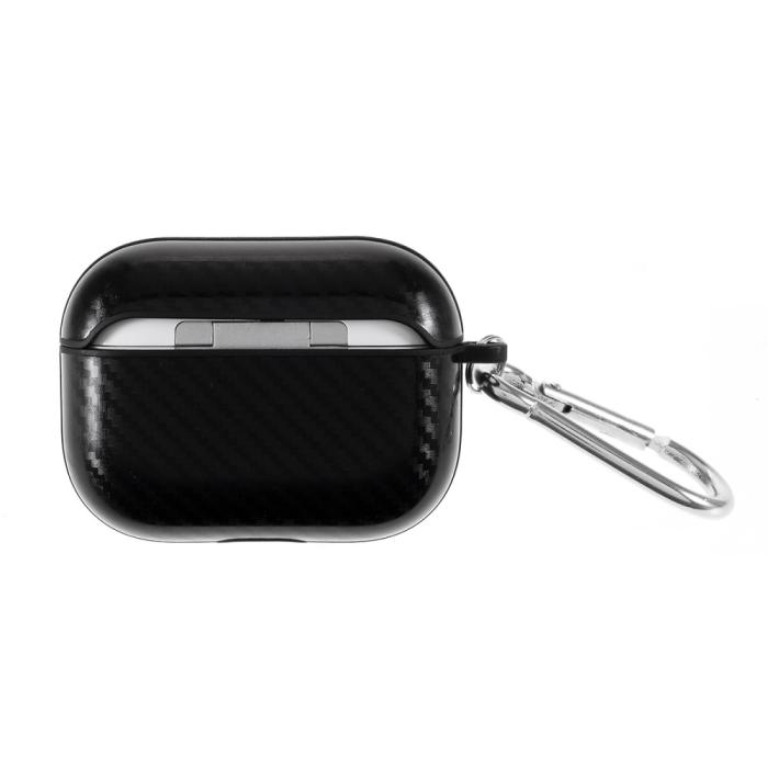 Bild 2, Kolfiberskal med krok till AirPods Pro - Svart
