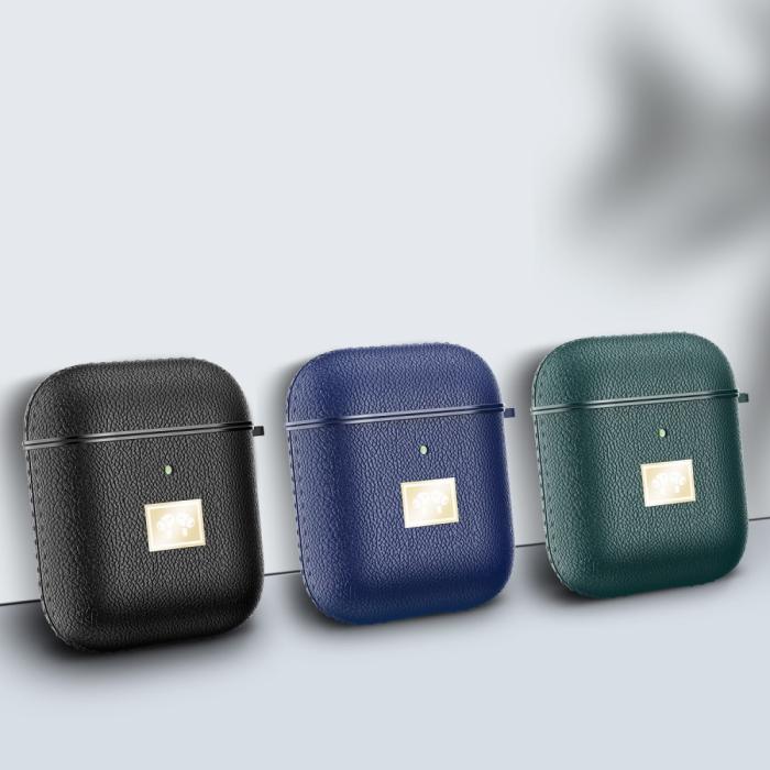 Bild 2, Stiligt Skyddsskal med krok AirPods - Grön