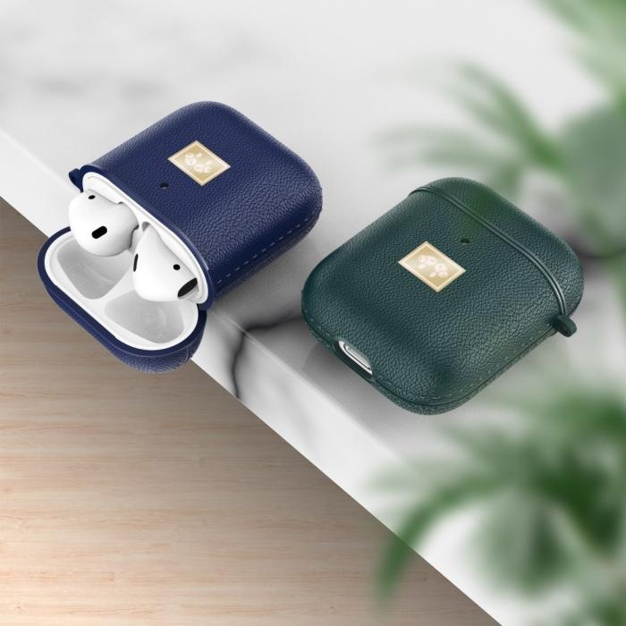 Bild 2, Stiligt Skyddsskal med krok AirPods - Blå