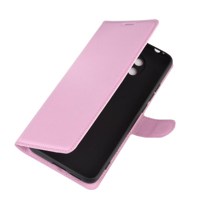 Bild 2, Xiaomi Poco F2 Pro - Litchi Plånboksfodral - Ljus Rosa