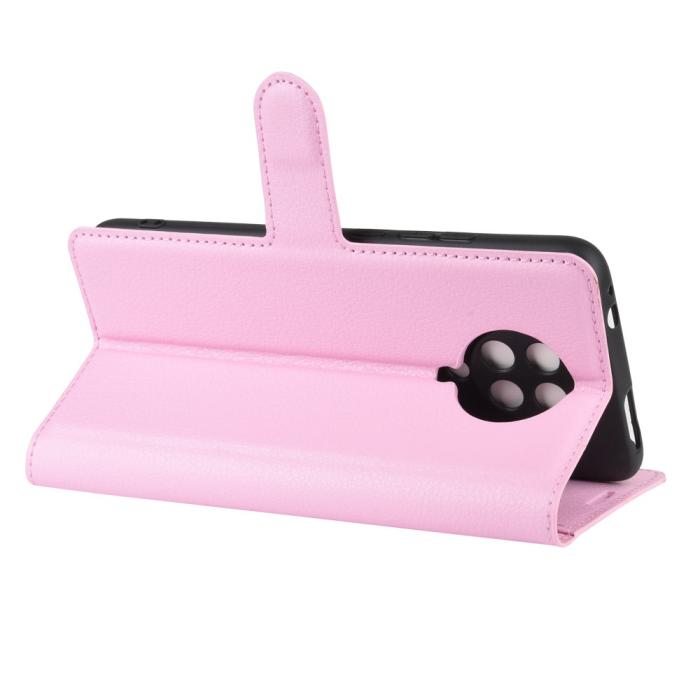 Bild 5, Xiaomi Poco F2 Pro - Litchi Plånboksfodral - Ljus Rosa