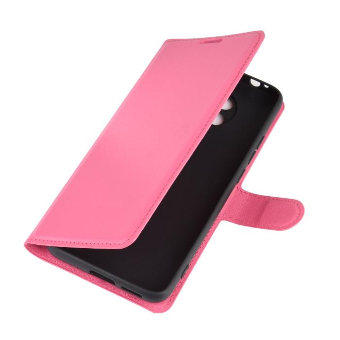 Bild 2, Xiaomi Poco F2 Pro - Litchi Plånboksfodral - Rosa