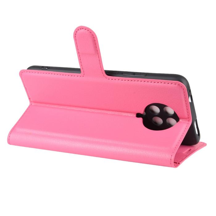 Bild 5, Xiaomi Poco F2 Pro - Litchi Plånboksfodral - Rosa