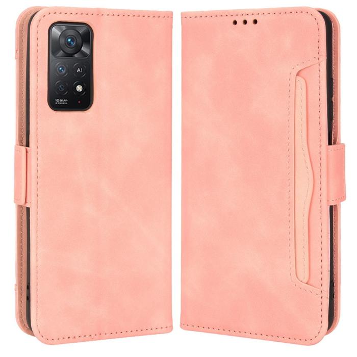 Bild 1, Xiaomi Redmi Note 11 Pro 5G Fodral Avtagbart Kortfodral Ljus Rosa