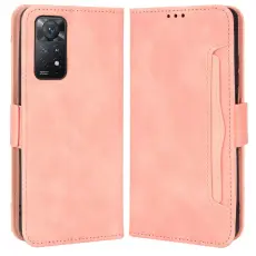 Xiaomi Redmi Note 11 Pro 5G Fodral Avtagbart Kortfodral Ljus Rosa