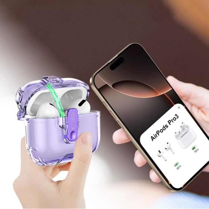 Bild 6, Tech-Protect AirPods Pro 3 Skal Bounce Pro Lavender
