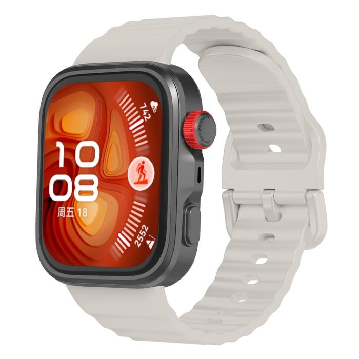 Bild 4, KALEBOL Huawei Watch Fit 4 Pro/4/3 Armband Wave Silikon Starlight