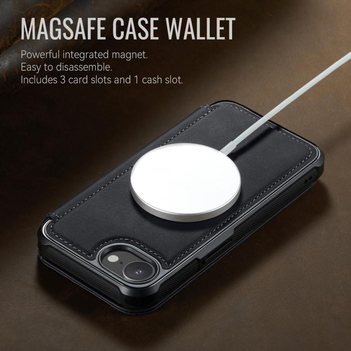 Bild 3, CASEME iPhone 16e/17e Skal RFID Plånbok Svart