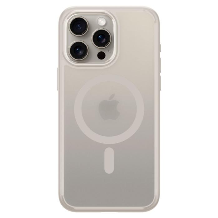 Bild 2, Spigen iPhone 15 Pro Skal MagSafe Mag Ultra Hybrid Frostad Titanium