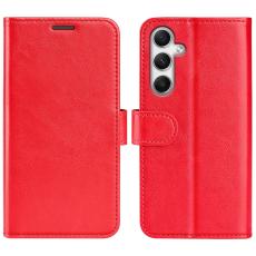 Samsung Galaxy A35 5G Fodral Crazy Horse Läder Röd