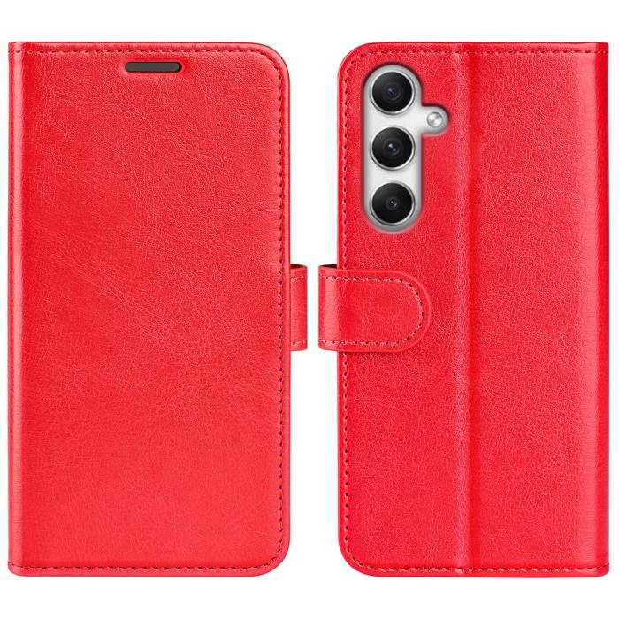 Bild 1, Samsung Galaxy A35 5G Fodral Crazy Horse Läder Röd