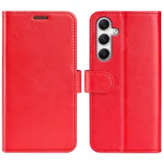 Samsung Galaxy A35 5G Fodral Crazy Horse Läder Röd