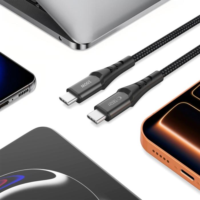 Bild 4, Tech-Protect 1m 100W PD QC3.0 USB-C-USB-C Kabel UltraBoost