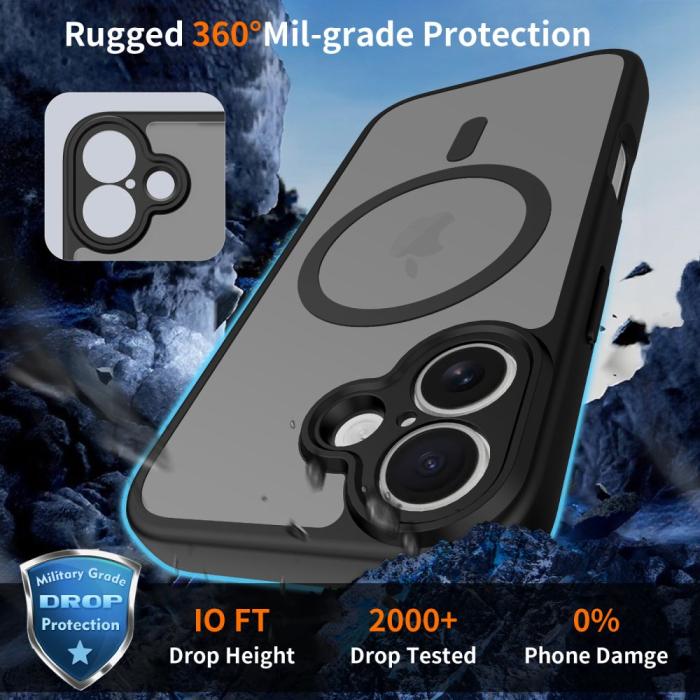 Bild 3, Tech-Protect iPhone 17 Skal MagSafe BasicMag Matt Svart