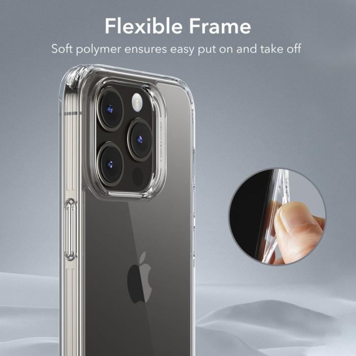 Bild 5, ESR iPhone 15 Pro Skal Ice Shield Transparent