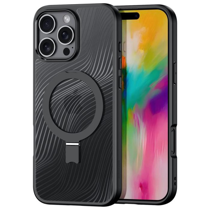 Bild 1, DUX DUCIS iPhone 16 Pro Skal MagSafe Aimo Series Kickstand Svart
