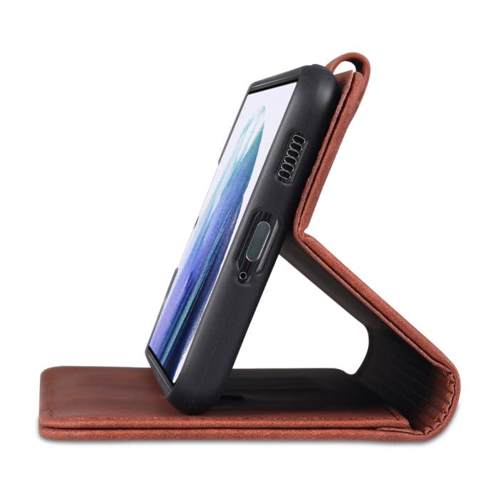 Bild 5, AZNS Samsung Galaxy S23 Plus Fodral Läder Röd