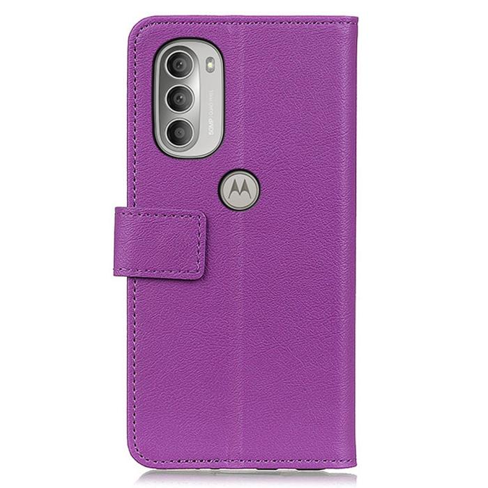 Bild 3, Motorola Moto G51 Fodral Läder Lila