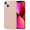 Mercury Goospery iPhone 14 Skal Liquid Skin Touch Ljus Rosa