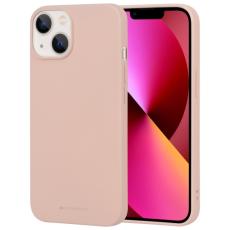 Mercury Goospery iPhone 14 Skal Liquid Skin Touch Ljus Rosa