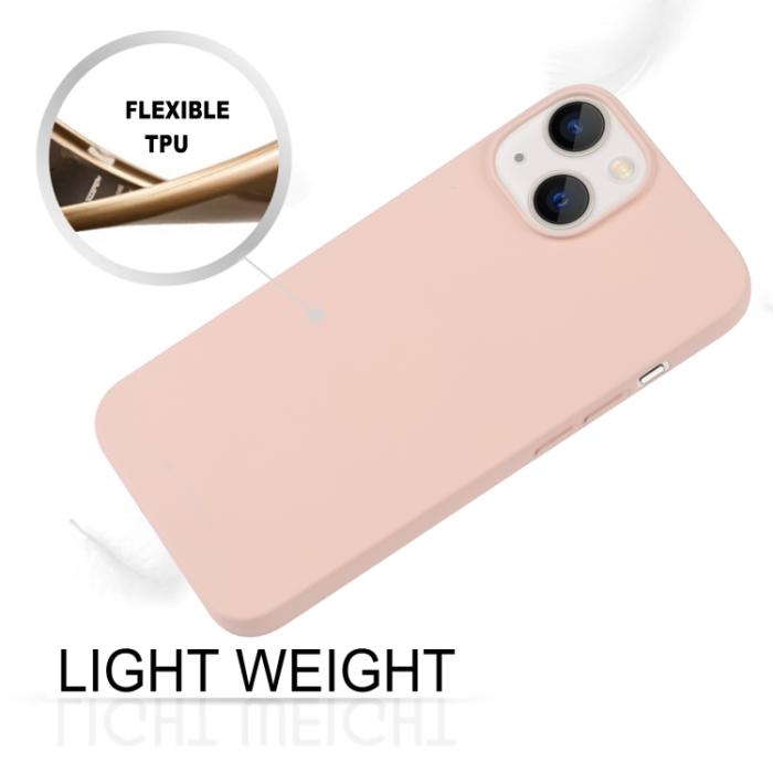 Bild 4, Mercury Goospery iPhone 14 Skal Liquid Skin Touch Ljus Rosa