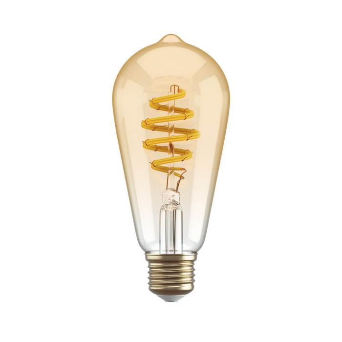 Bild 1, Hombli Smart Lampa Glödtråd E27 ST64-Bärnsten CCT