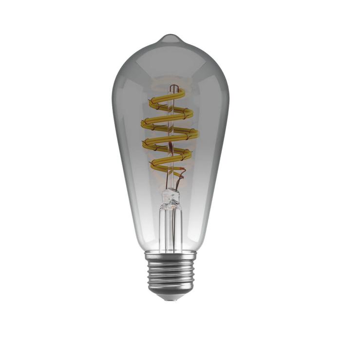 Bild 1, Hombli Smart Lampa Glödtråd E27 ST64-Rök CCT