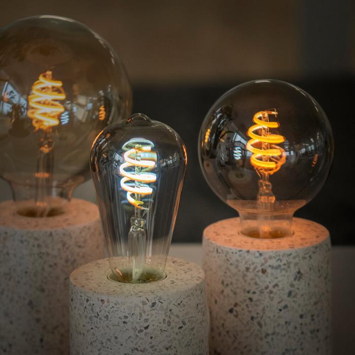 Bild 5, Hombli Smart Lampa Glödtråd E27 ST64-Rök CCT