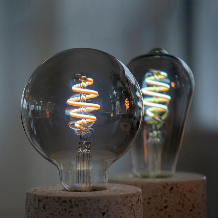 Bild 7, Hombli Smart Lampa Glödtråd E27 ST64-Rök CCT