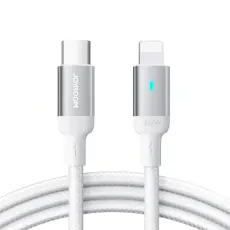 Joyroom 1.2m 20W PD USB-C - Lightning Nylonkabel Vit