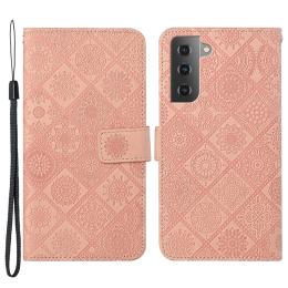 Samsung Galaxy S22 Plus Fodral Tryckta Mandala Blommor Roséguld