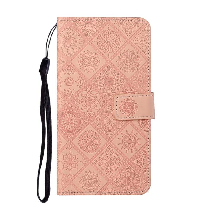 Bild 2, Samsung Galaxy S22 Plus Fodral Tryckta Mandala Blommor Roséguld