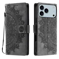 iPhone 18 Pro Max/17 Pro Max Fodral Mandala L&auml;der Gr&aring;