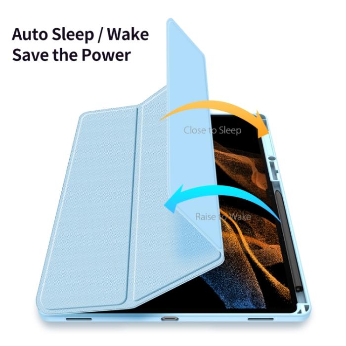 Bild 5, DUX DUCIS Galaxy Tab S8 Ultra Fodral TOBY Tri-Fold Blå