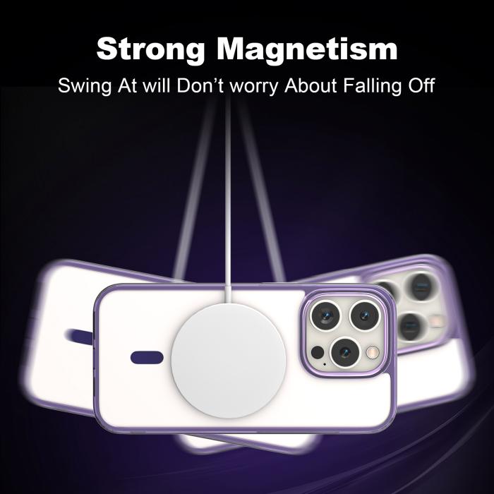 Bild 5, ColorPop iPhone 15 Pro Max Skal CH MagSafe Transparent/Titanium